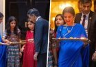 अक्षता मूर्ति नीली सिल्क साड़ी और गंडाबेरुंडा हार में 10 डाउनिंग स्ट्रीट पर दिवाली के लिए इसे पारंपरिक बनाए रखती हैं