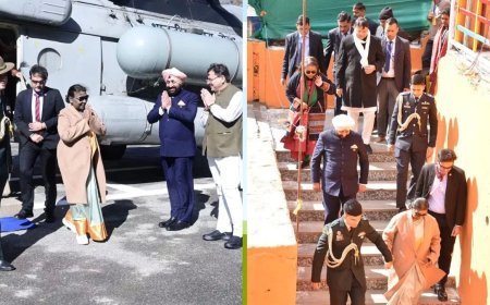 राष्ट्रपति द्रौपदी मुर्मू ने उत्तराखंड के बद्रीनाथ मंदिर में पूजा-अर्चना की