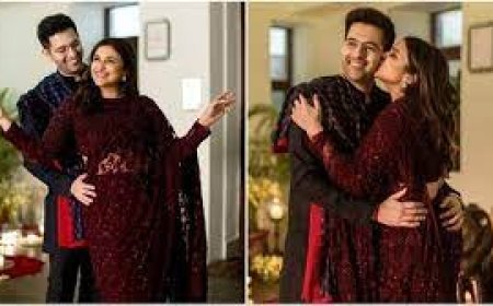 परिणीति चोपड़ा और राघव चड्ढा ने घर पर एक साथ मनाई पहली दिवाली