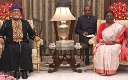 राष्ट्रपति ने ओमान के सुल्तान के लिए रात्रिभोज का आयोजन किया, द्विपक्षीय संबंधों पर कही ये बात