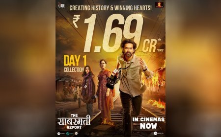 विक्रांत मैसी की फिल्म 'द साबरमती रिपोर्ट' ने पहले दिन कमाए ₹1.69 करोड़, बनी उनकी सबसे बड़ी ओपनिंग!