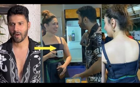 क्रिकेट मैच देखने के दौरान वरुण धवन ने किया ऐसा काम, कमेंट करने पर मजबूर हुईं तमन्ना भाटिया