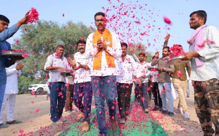 कोलायत के गांवों में अंशुमानसिंह के स्वागत का दौर जारी