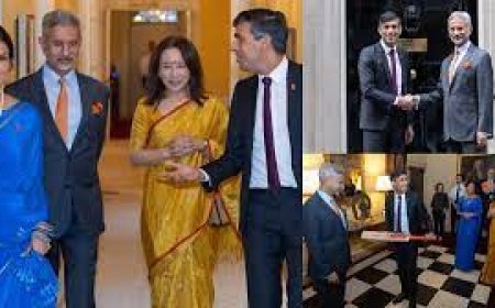 एस जयशंकर ने दिवाली पर 10 डाउनिंग स्ट्रीट में ऋषि सुनक से मुलाकात की, विराट कोहली द्वारा हस्ताक्षरित क्रिकेट बैट उपहार में दिया