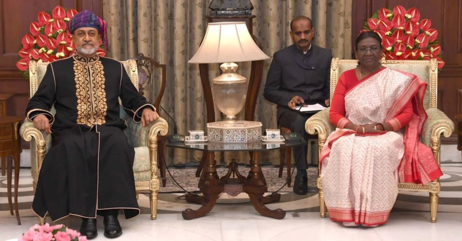 राष्ट्रपति ने ओमान के सुल्तान के लिए रात्रिभोज का आयोजन किया, द्विपक्षीय संबंधों पर कही ये बात