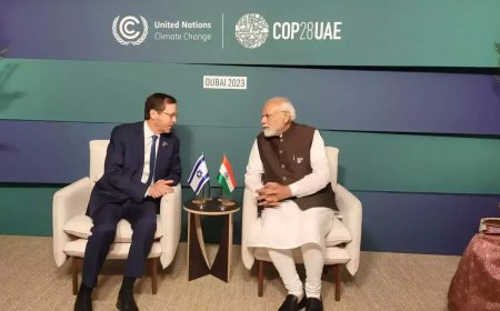 प्रधानमंत्री मोदी ने इज़राइल के राष्ट्रपति इसहाक हर्जोग के साथ द्विपक्षीय बैठक की