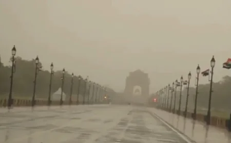 Delhi Weather Update: Heavy Rain, Thunderstorms Lash NCR , IMD Issues Yellow Alert