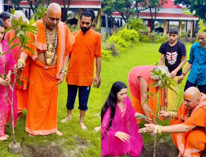 Shanaya Sharma Joins ‘Environment Baba’ in Tree Plantation Drive