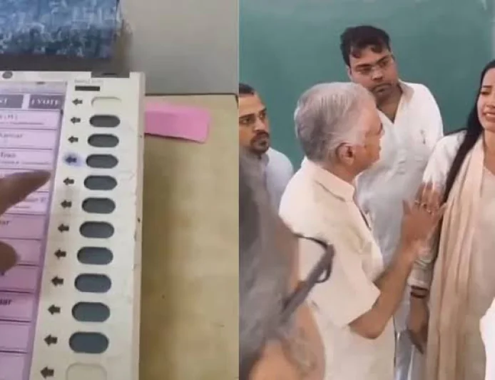 DUSU 2025: NSUI Candidate Joslyn Nandita Chaudhary Alleges EVM Tampering by ABVP