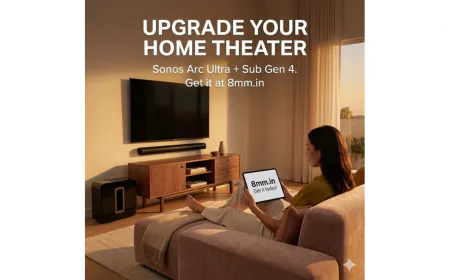 Sonos Arc Ultra Soundbar Now Available at 8MM: Redefining Home Theatre Excellence in India