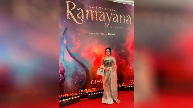 Shanaya Sharma Attends Ramayana's Star-Studded 'Pratham Sankalp' Event in New Delhi