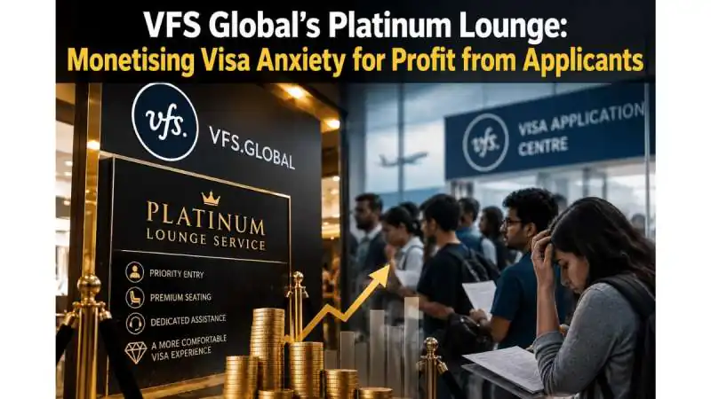 VFS Global’s Platinum Lounge: Monetising Visa Anxiety for Profit from Applicants